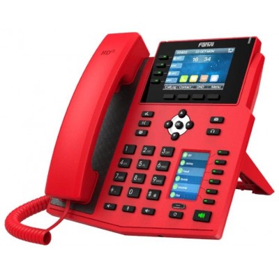 Fanvil X5U Rojo 16 líneas SIP 1 pantalla lateral-SX23 Fanvil X5U Rojo 16 líneas SIP 1 pantalla lateral